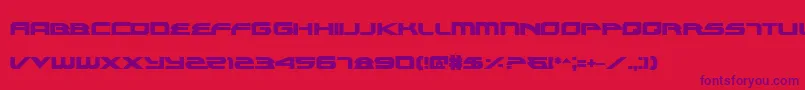 AlexisBold Font – Purple Fonts on Red Background