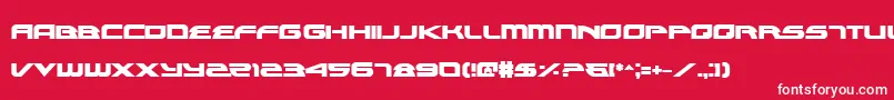 フォントAlexisBold – 赤い背景に白い文字