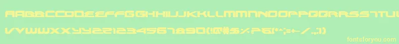 AlexisBold Font – Yellow Fonts on Green Background
