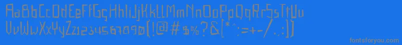 GabardinaRegular Font – Gray Fonts on Blue Background