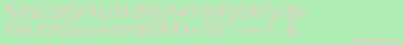 GabardinaRegular Font – Pink Fonts on Green Background