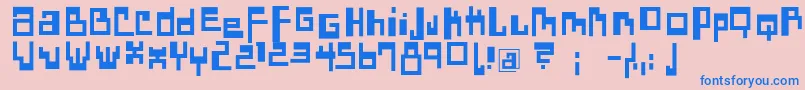 DadasangieBold Font – Blue Fonts on Pink Background