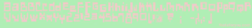 DadasangieBold Font – Pink Fonts on Green Background