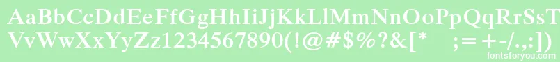 PfparagraphBold Font – White Fonts on Green Background