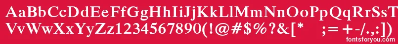 PfparagraphBold Font – White Fonts on Red Background