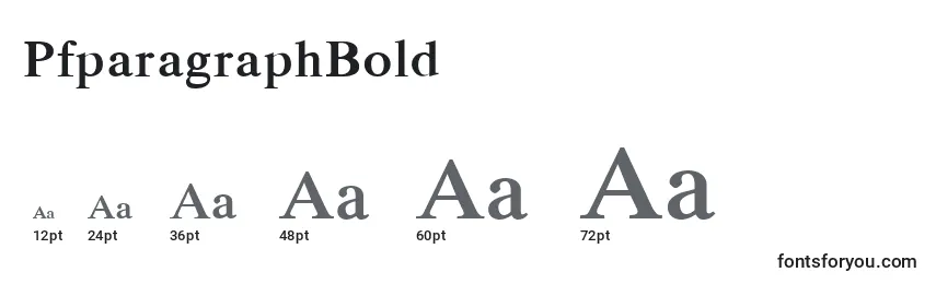 Размеры шрифта PfparagraphBold