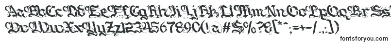 Шрифт Gotique – готические шрифты