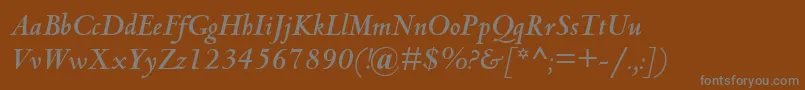 More about CentaurMtBoldItalic Font CentaurMtBoldItalic Font – Gray Fonts on Brown Background