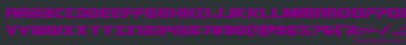 Dekarangercond Font – Purple Fonts on Black Background