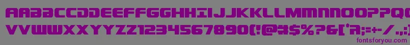 Dekarangercond Font – Purple Fonts on Gray Background