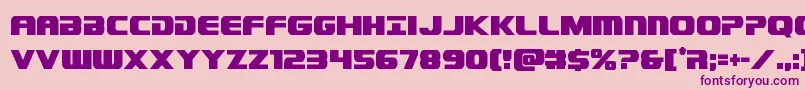 Dekarangercond Font – Purple Fonts on Pink Background