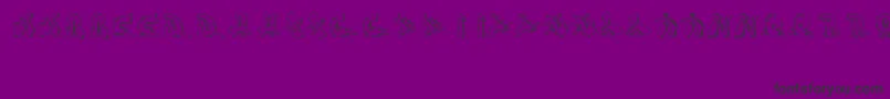 Sotra-Schriftart – Schwarze Schriften auf violettem Hintergrund