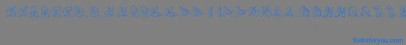 Шрифт Sotra – синие шрифты на сером фоне