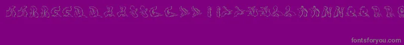 Шрифт Sotra – серые шрифты на фиолетовом фоне