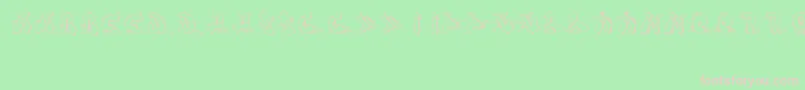 フォントSotra – 緑の背景にピンクのフォント