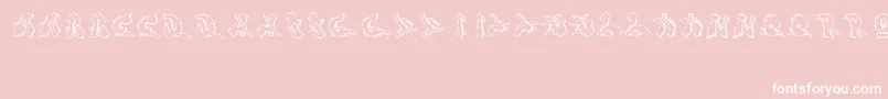 Sotra-fontti – valkoiset fontit vaaleanpunaisella taustalla