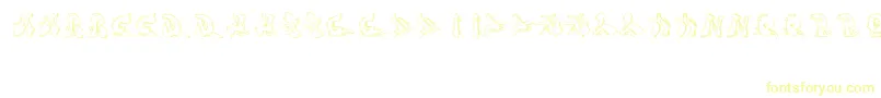Sotra-fontti – keltaiset fontit valkoisella taustalla