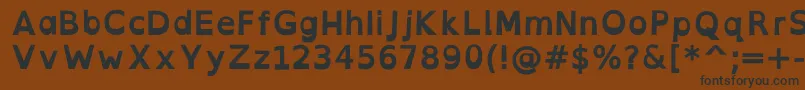 OpendyslexicaltaBold Font – Black Fonts on Brown Background