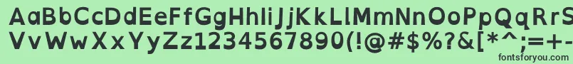 OpendyslexicaltaBold Font – Black Fonts on Green Background