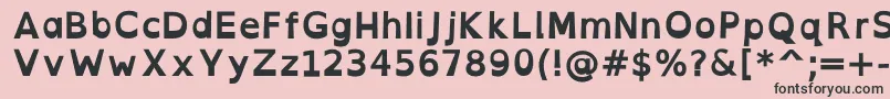 OpendyslexicaltaBold Font – Black Fonts on Pink Background