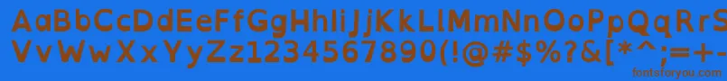 OpendyslexicaltaBold Font – Brown Fonts on Blue Background