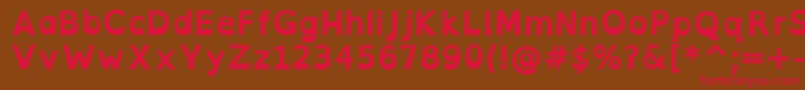 OpendyslexicaltaBold Font – Red Fonts on Brown Background
