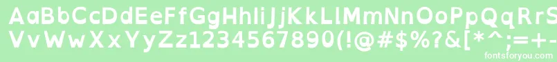 OpendyslexicaltaBold Font – White Fonts on Green Background