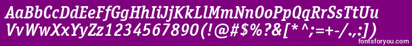 Osr66C Font – White Fonts on Purple Background