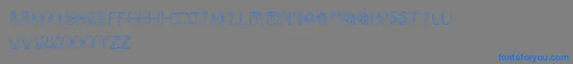 Police AndersonEmpress2 – polices bleues sur fond gris