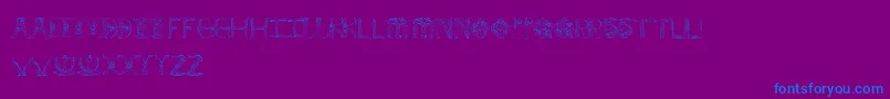 AndersonEmpress2 Font – Blue Fonts on Purple Background