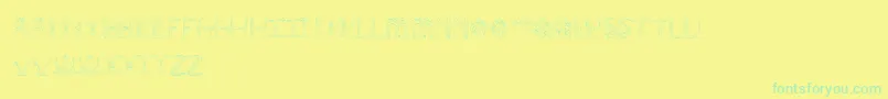 AndersonEmpress2 Font – Green Fonts on Yellow Background