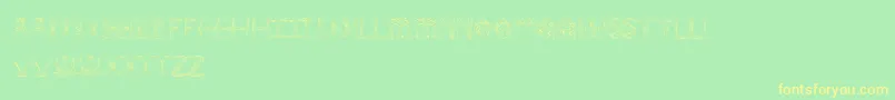 Шрифт AndersonEmpress2 – жёлтые шрифты на зелёном фоне