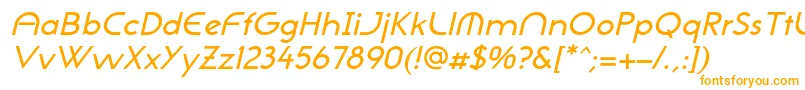 Шрифт NeogothisadfstdMediumoblique – оранжевые шрифты