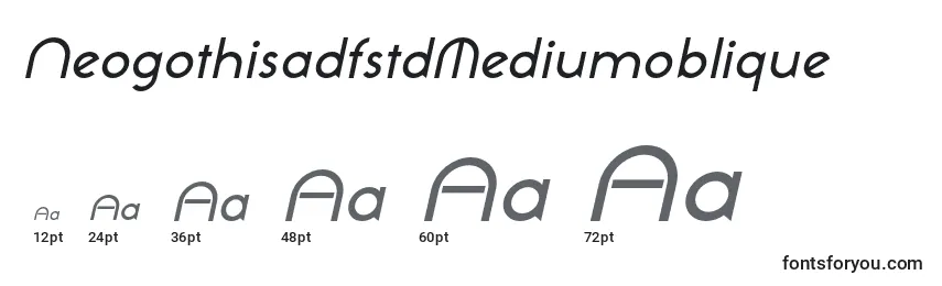 NeogothisadfstdMediumoblique Font Sizes