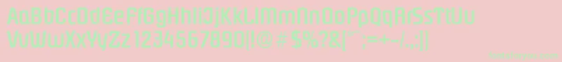 PasadenaserialMediumRegular Font – Green Fonts on Pink Background
