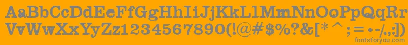 More about Black Widow Font Black Widow Font – Gray Fonts on Orange Background
