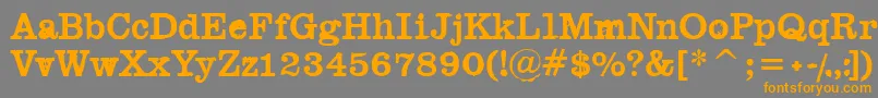 Black Widow-Schriftart – Orangefarbene Schriften auf grauem Hintergrund