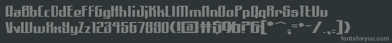 フォントAlphaquadrant – 黒い背景に灰色の文字