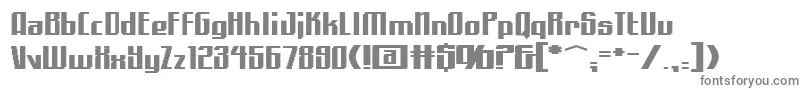 フォントAlphaquadrant – 白い背景に灰色の文字