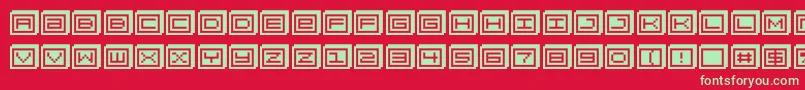 More about Blockobit Font Blockobit Font – Green Fonts on Red Background