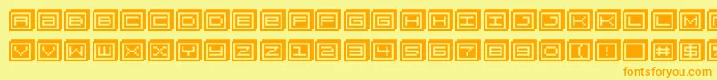 fuente Blockobit – Fuentes Naranjas Sobre Fondo Amarillo