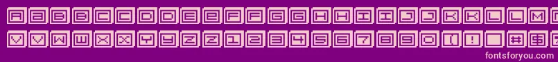 fuente Blockobit – Fuentes Rosadas Sobre Fondo Morado