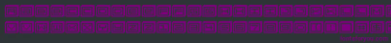 Blockobit-fontti – violetit fontit mustalla taustalla