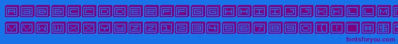 Blockobit-fontti – violetit fontit sinisellä taustalla