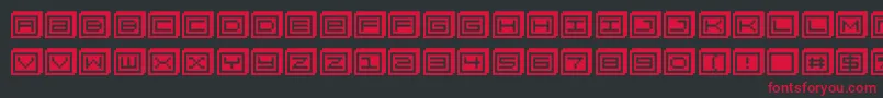 Blockobit Font – Red Fonts on Black Background