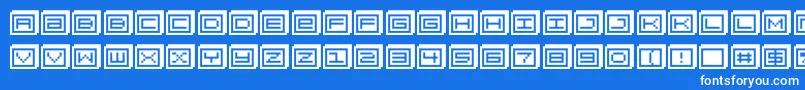 fuente Blockobit – Fuentes Blancas Sobre Fondo Azul