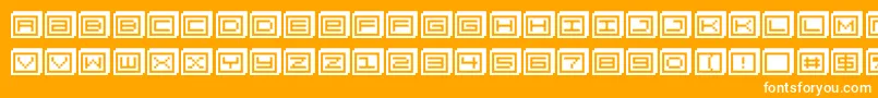 Blockobit Font – White Fonts on Orange Background