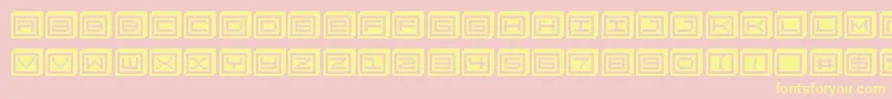 fuente Blockobit – Fuentes Amarillas Sobre Fondo Rosa
