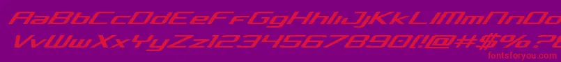 Concielianital Font – Red Fonts on Purple Background