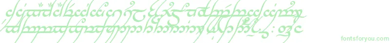 フォントTengwarAnnatarBoldItalic – 緑のフォント